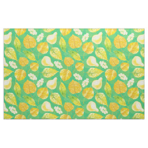Tissu Aquarelle motif d'automne