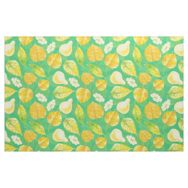 Tissu Aquarelle motif d'automne (Fat Quarter)