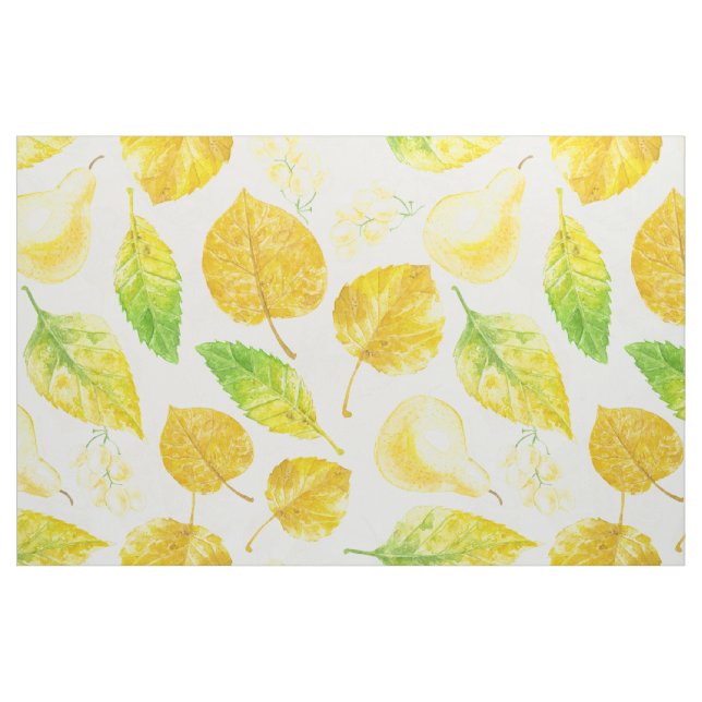 Tissu Aquarelle motif d'automne (Fat Quarter)