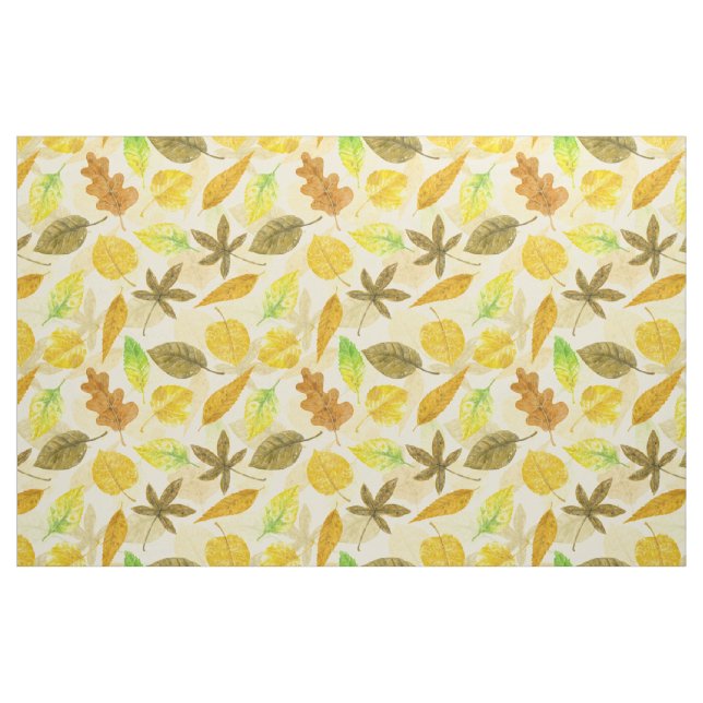 Tissu Aquarelle motif d'automne 2 (Fat Quarter)