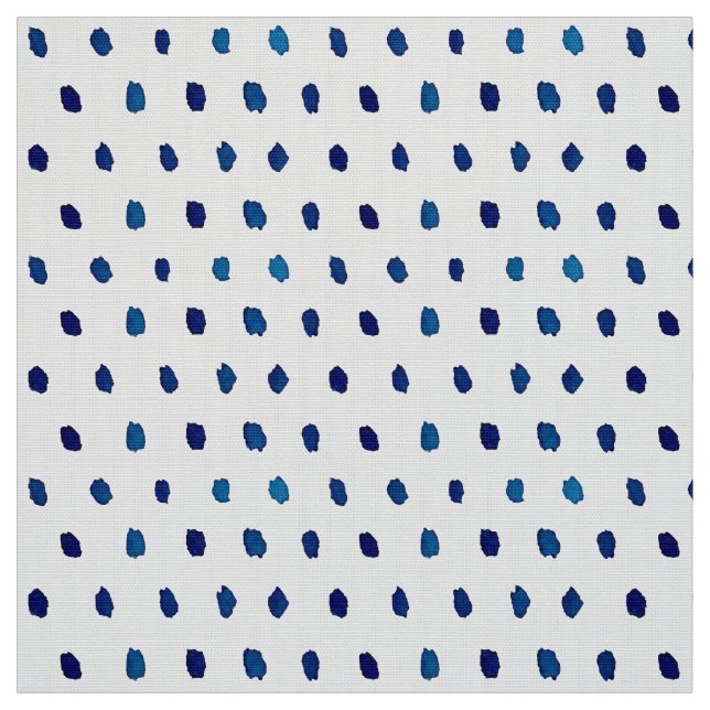 Tissu Aquarelle Motif point bleu (Échantillon)