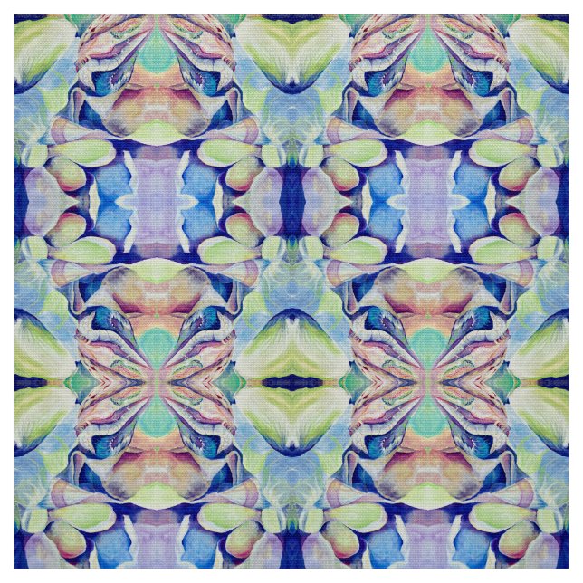 Tissu Aquarelle multicolore Vibrant Artdeco Abstrait (Échantillon)