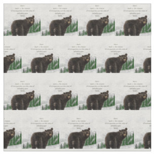 Tissu Aquarelle Ours Totem Esprit Guide animal