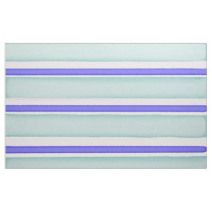 Tissu Aquarelle peinte à la main rayures bleues