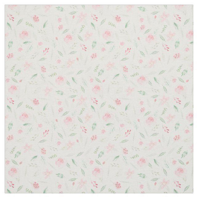 Tissu Aquarelle rose pâle (Échantillon)