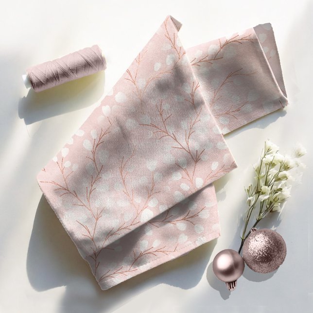 Tissu Aquarelle Snowdrops Pink/Copper ID726 (Créateur téléchargé)