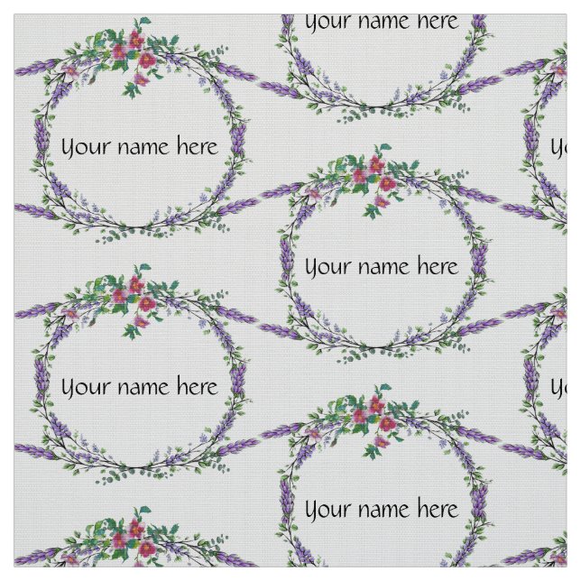 Tissu aquarelle violette de l'eucalyptus rose (Échantillon)