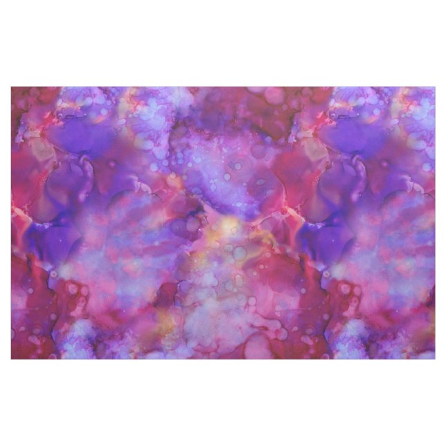Tissu Aquarelles d'imaginaire, tons chauds : (Fat Quarter)