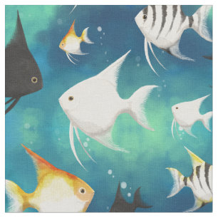Tissu Aquarium Motif