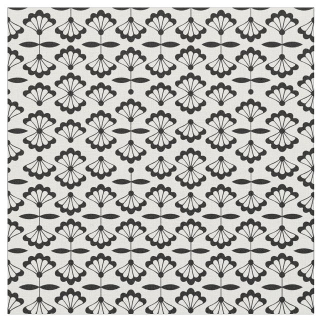 Tissu Arabesque de fleurs (Fermer)