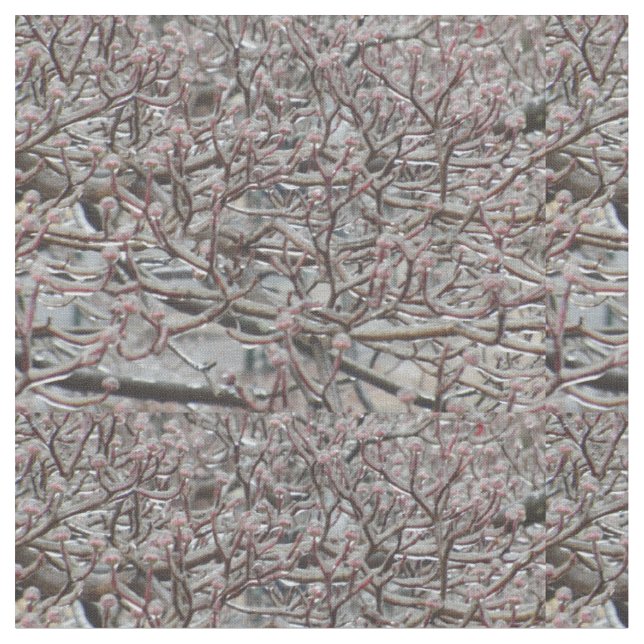 Tissu Arbre à chien glacé (Fermer)