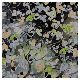 Tissu Arbre à ressort abstrait sans couture branches feu