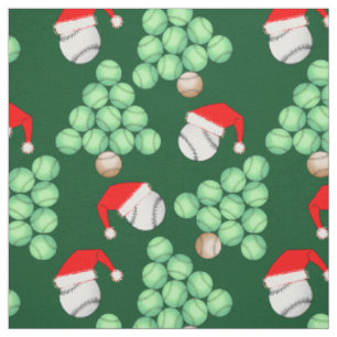 Tissu Arbre de baseball de Noël