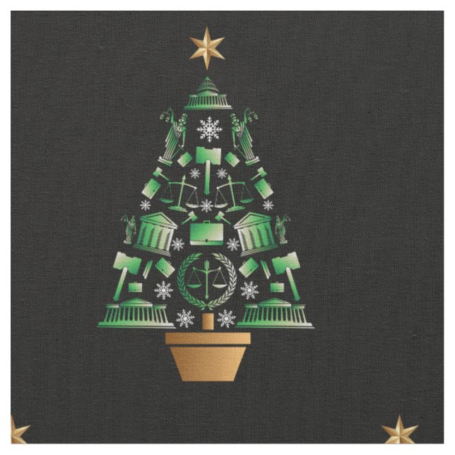 Tissu Arbre de Noël de l'avocat du procureur (Fermer)