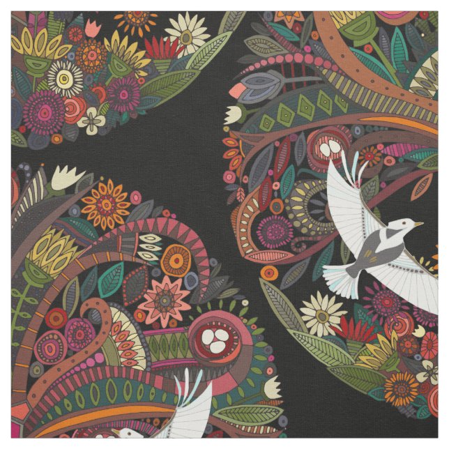 Tissu arbre de noir de la vie (Échantillon)