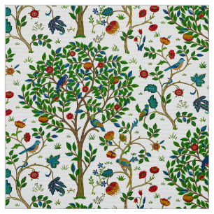 Tissu Arbre de William Morris de motif de la vie, vert