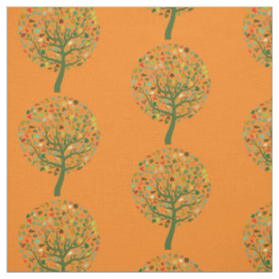 Tissu Arbre mignon vert de l'environnement