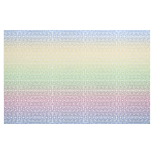 Tissu Arc en ciel Asanoha (petite échelle) (Yard)