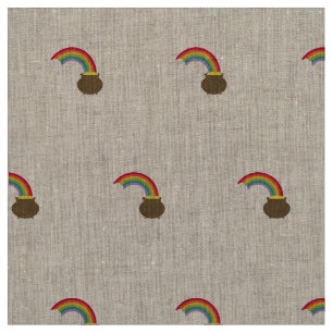 Tissu arc-en-ciel avec de l'or