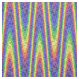 Tissu Arc-en-ciel bleu rouge vert jaune ondulé multicolo