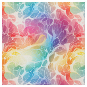 Tissu Arc-en-ciel brillant abstrait