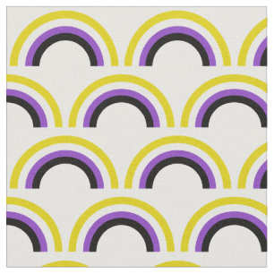 Tissu Arc en ciel non binaire