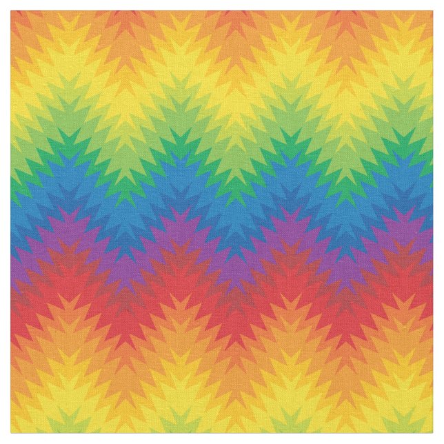 Tissu Arc en ciel ZigZag (Fermer)