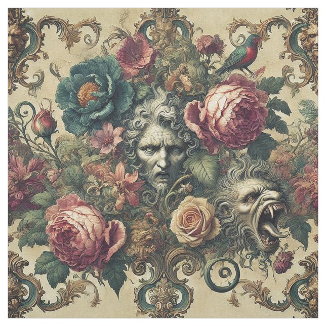Tissu Arcane Atelier - Tuile gothique Victorienne (Échantillon)