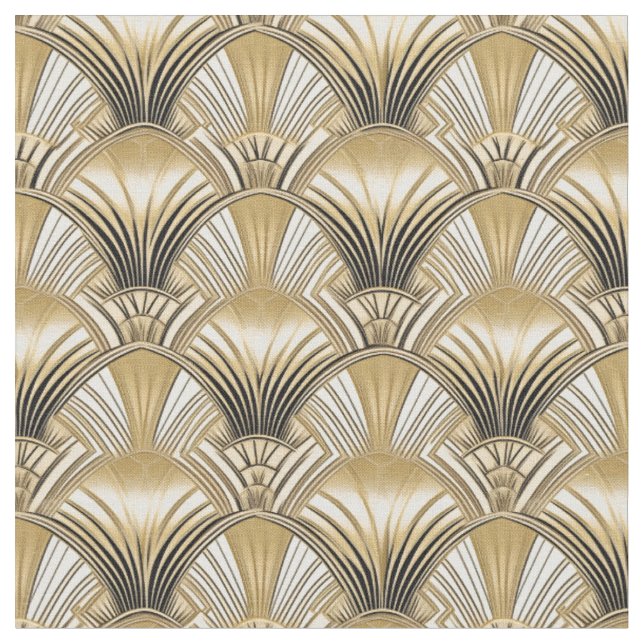 Tissu Arches élégantes Gold Art déco (Fermer)