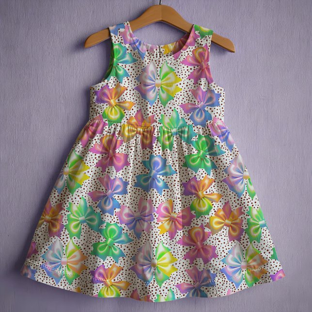 Tissu Arcs arc-en-ciel et pois (Créateur téléchargé)