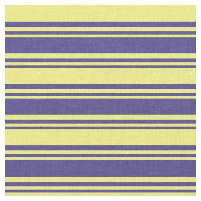 Tissu Ardoise foncée Bleu et Motif Jaune (Fermer)