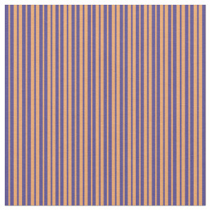 Tissu Ardoise foncée bleu et Motif rayé de couleur Brown