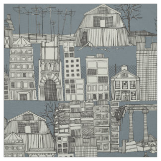 Tissu ardoise toile dystopian