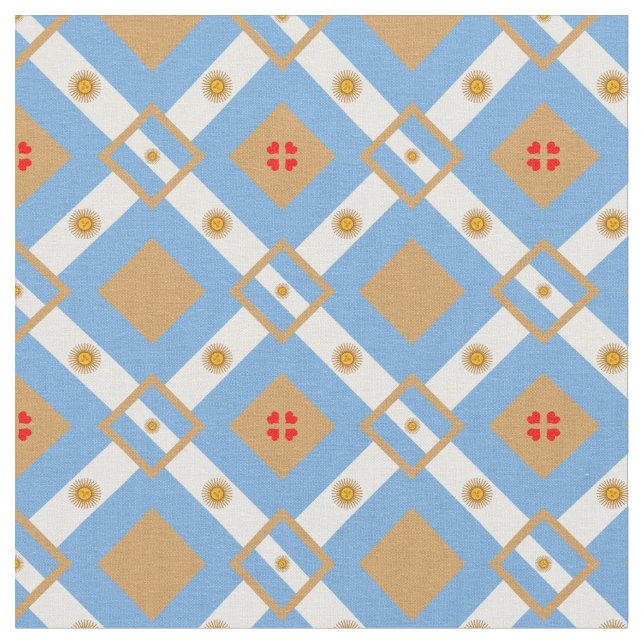 Tissu Argentine Flag & Argentine Mode textile branchée (Fermer)