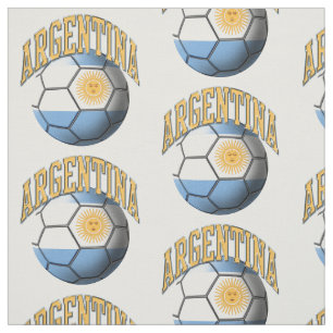 Tissu Argentine : Motif du drapeau argentin de football