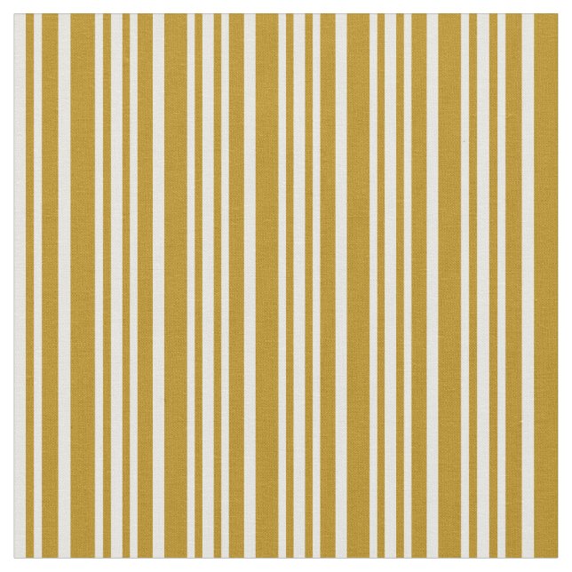 Tissu Argument d'or foncé et Motif rayé blanc (Fermer)