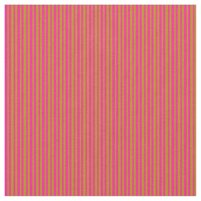 Tissu Argument d'or foncé et Motif rose profond/rayé (Fermer)