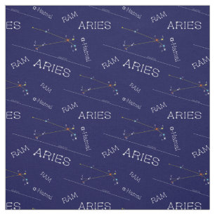 Tissu Aries de Zodiac Constellation