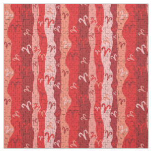 Tissu Aries Zodiac Stripes Carreaux cassés
