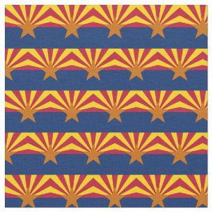 Tissu Arizona Flag & America State Fabric/USA