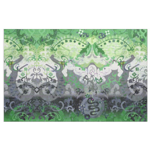 Tissu Aromantic Dragon Damask Aro Pride Drapeau Couleur 