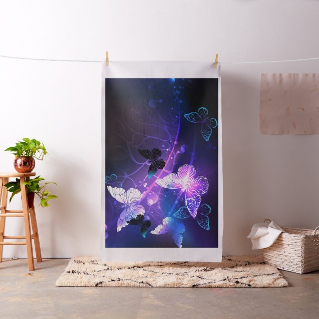 Tissu Arrière - plan avec papillons de nuit (In Situ)
