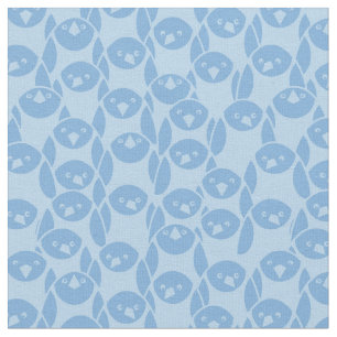 Tissu Arrière - plan bleu de motif de pingouins