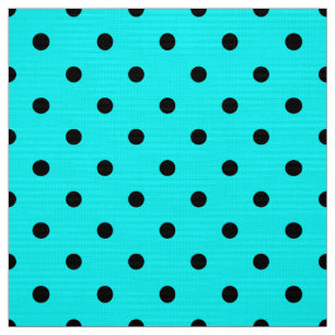 Tissu Arrière - plan de pois turquoise