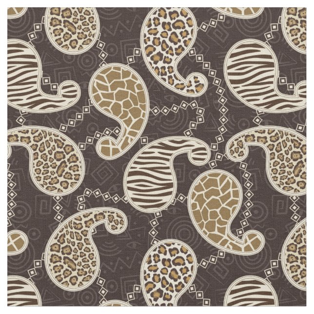 Tissu Arrière - plan de style de Paisley (Fermer)