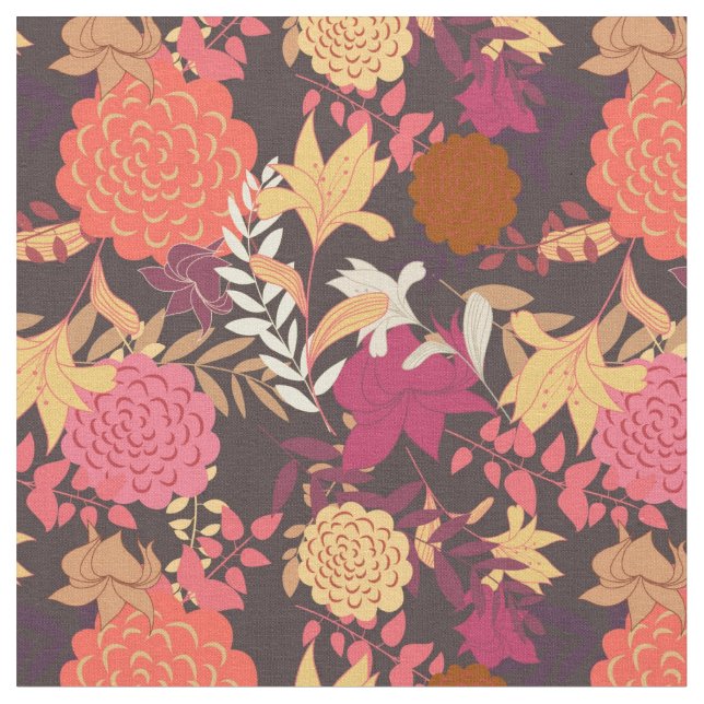 Tissu Arrière - plan floral 2 (Fermer)