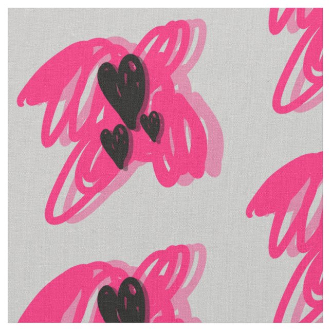 Tissu Arrière - plan noir de gris d'abrégé sur rose de (Fermer)