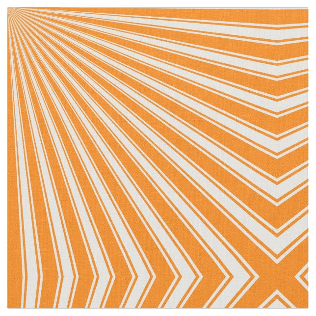 Tissu Arrière - plan Retro Orange Funky Sun Rays (Fermer)