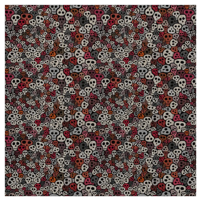 Tissu Arrière - plan sans couture de crânes (Échantillon)