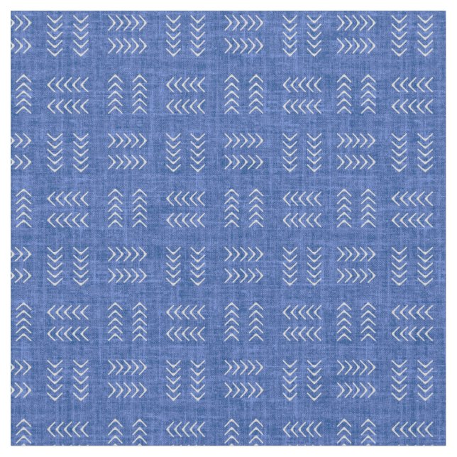 Tissu Arrows on Blue Linen (Fermer)